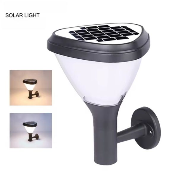 LED Solar Wall Light With Motion Sensor & IP65 Waterproof for Garden Fence & Walkway