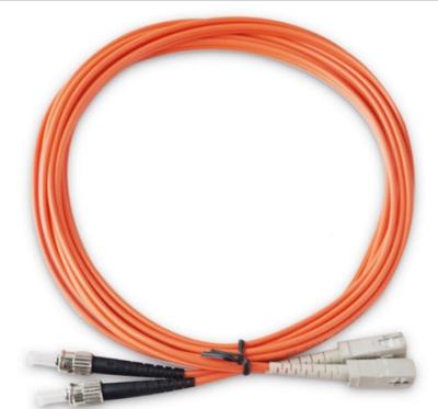Cabo de remendo do ST do LC para o sistema das telecomunicações, cabo de fibra ótica frente e verso 2M 3M 5M 15M