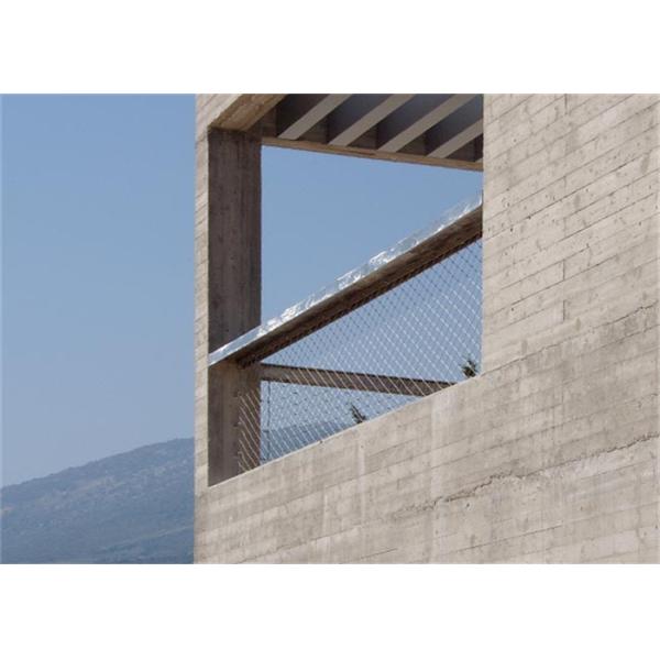 Buildings Stainless Steel Rope Mesh Alkalinity Resisting Easy Maintenance