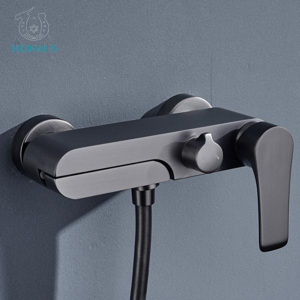 Hotel Grade Bathtub Exposed Wall Mount Shower Faucet External Mixer Shower
