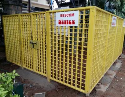 Prefabricated Web Protection FRP Fencing Customized Height Easy Install