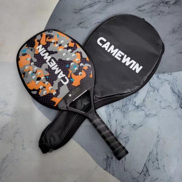 Carbon Fiber Padel Brasil Beach Tennis Rackets Paddle Soft EVA Face Raqueta With Carry Bags