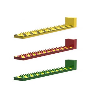 Flush Mounting Tyre Killer with 10mm Blade Thickness and 60T Loading Capacity Road Spike Barrier