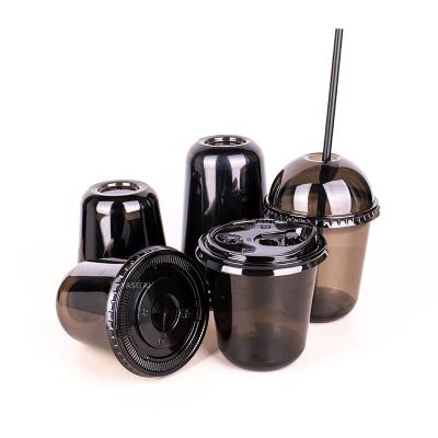 16oz PLA copos descartáveis de plástico preto Custom cerveja Pong copos aprovado pela FDA