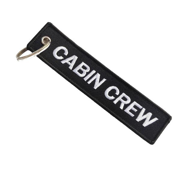 Chaîne de clés blanche de l'équipage de cabine, bijoux de mode, accessoires de cadeaux pour l'aviation, broderie d'avion, chaîne de clés Flett, chaînes de clés Crewe