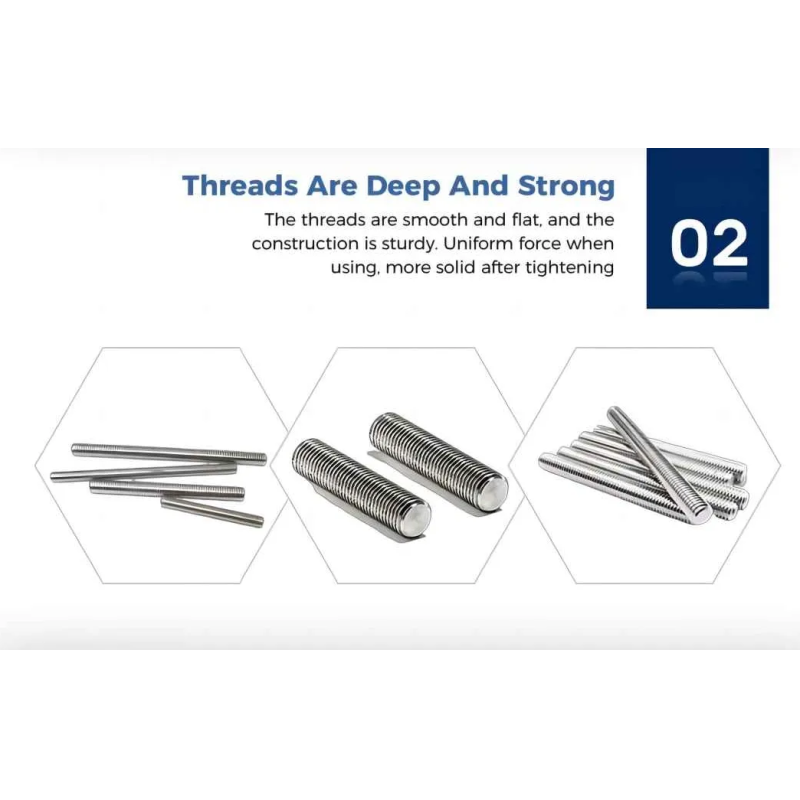 Stud Bolt Factory Price Thread Rods Thread Rod Double Ended Stud Bolts HDG Black M22 M24