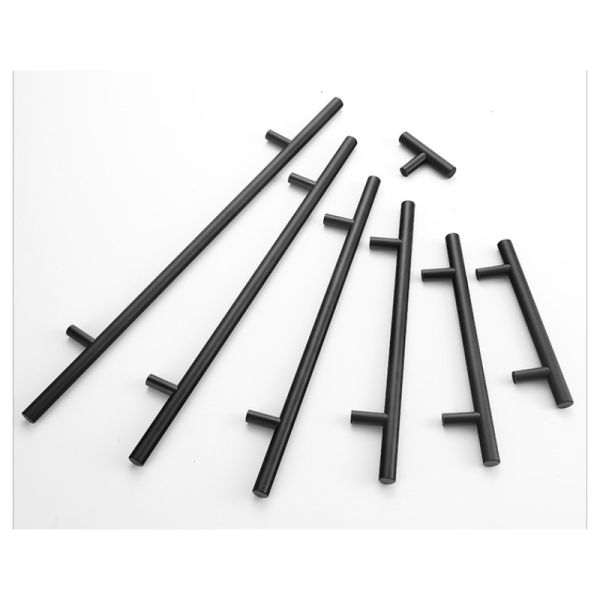 Modern 30mm T-Bar Cabinet and Drawer Handles Solid Stainless Steel Hollow Kitchen Hardware Pulls Bedroom Living Room Hotel