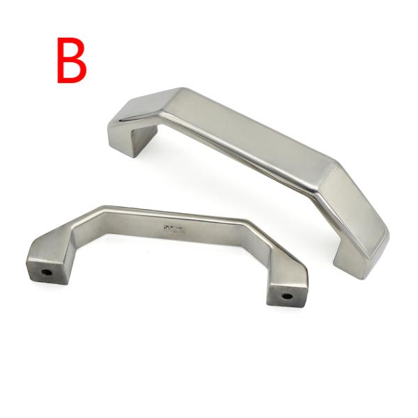 U Stainless Steel Silver Cabinet Pull Handle 100mm Square Hardware Handle