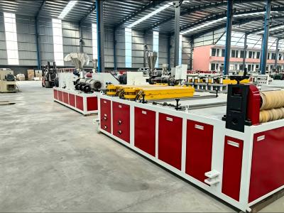 PLC Control Touch Screen PVC Roof Tile Machine ASA Modified PVC Layer Twin Screw