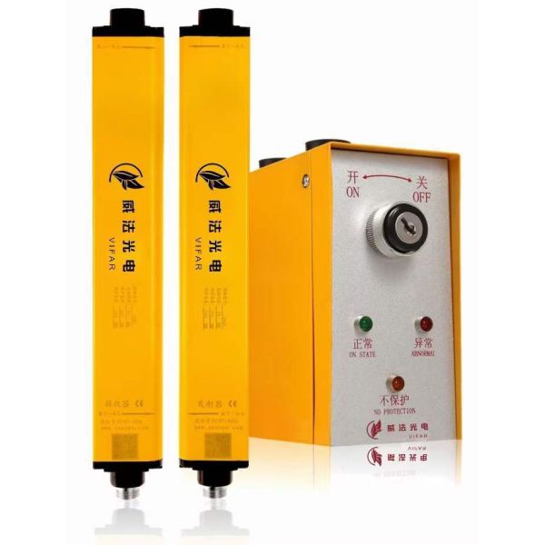 Safety Level 4 Safety Light Curtain IP50/IP54 DC10-32V PNP NPN Industrial Safety Light Barrier Aluminum Housing 10-40mm Resolution 30m Detection Range CE Certified