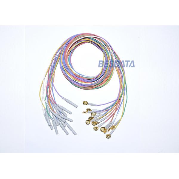 Medical Gold Plated EEG Electrode Cap Coated Gold Electrodes