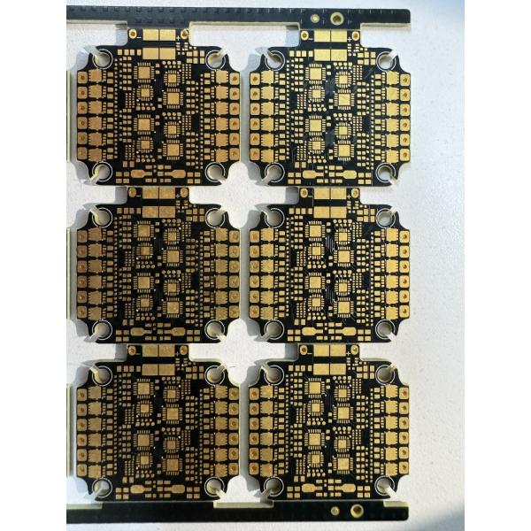 0.2-5.0mm Thinkness Yellow Oil Double Sided PCB  Gold Finish Structure