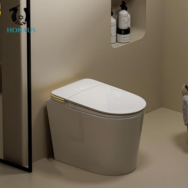 Hotel Use Smart Intelligent Toilet Small Size Bathroom Digital Display UV Sterilization