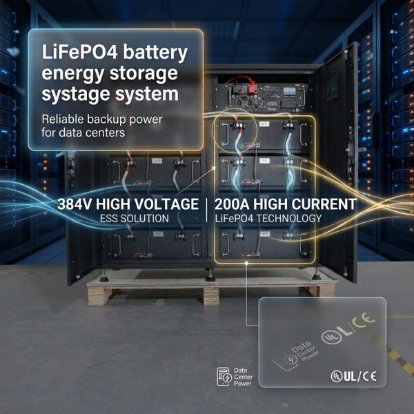 51.2V 200AH Rack-Mounted LiFePO4 Battery 10.24kWh 19 Inch Server Rack ESS for Data Room Telecom