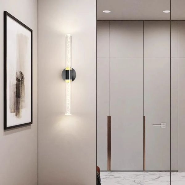 Luxury Wall Lamp Bedside Background Lamp Home Decoration Modern Led strip Crystal mirror headlights(WH-MR-84)
