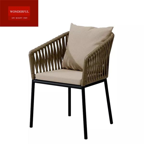 Good Sale Rattan Dining Chairs for Modern Nordic Apartment in Waterproof Material