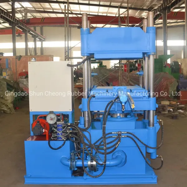 PLC Control System Rubber Vulcanizing Press with 1.00 MN Total Pressure and Electric Heating for Efficient Silicone Product Manufacturing