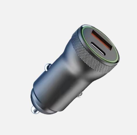 スマートフォンのための自動車充電器 スマートフォンのパワーアップ 黒色ABS素材