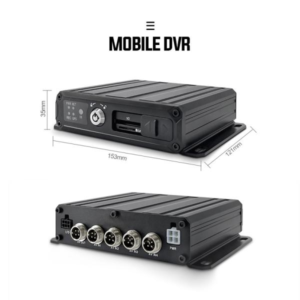 4CH SD card Mobile DVR Dashboard Support multi-channel comparison playback