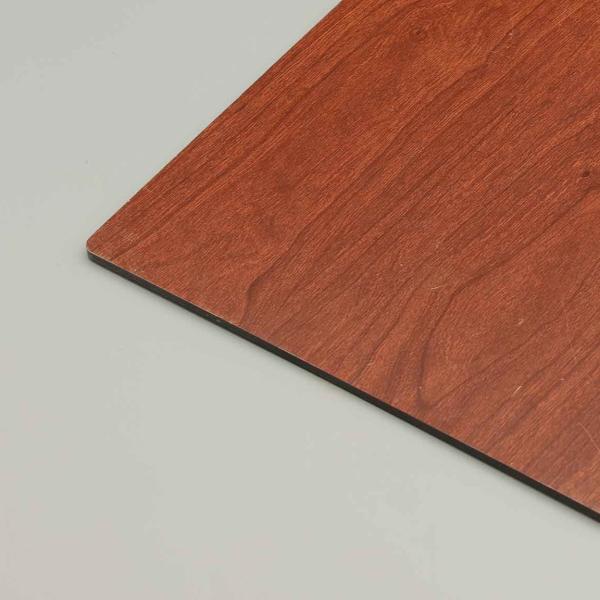 Painel de alumínio composto de noz marrom resistente a arranhões 4 mm 1,22 * 2,44 m