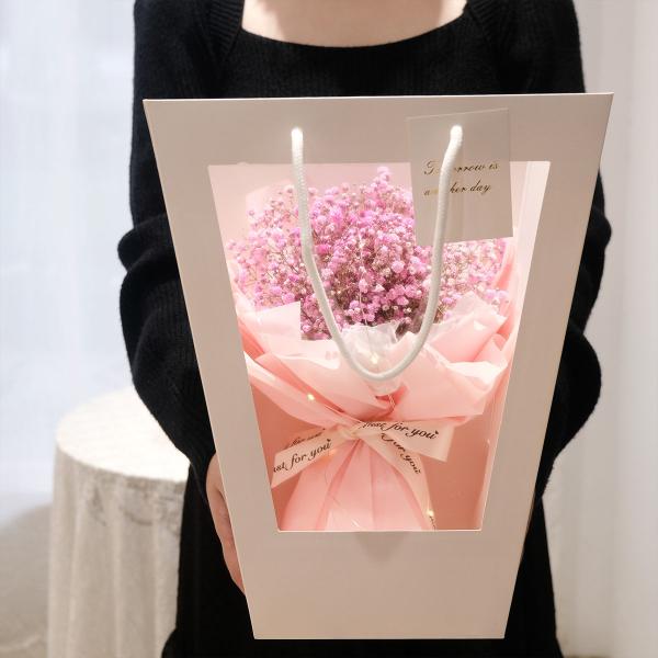 Персонализированные дизайнерские бумажные пакеты с прозрачным окном