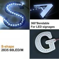 12V Flexible LED Strips en forme de S PCB éclairage haute luminosité 2835 LED Neon Strips