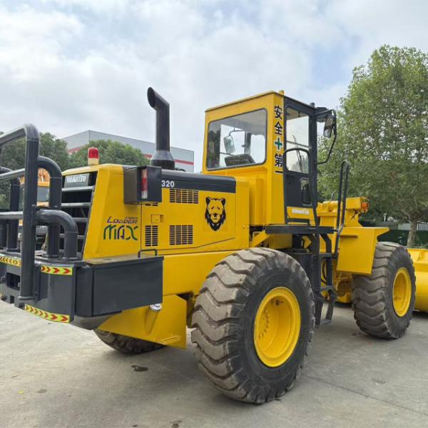 Японская марка загрузчика Komatsu WA320 Использованный загрузчик для строительного оборудования Komatsu