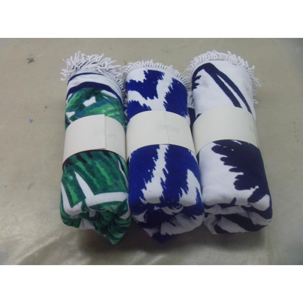 Factory supply Cheap Price Small MOQ 100% cotton  turkish round beach towel