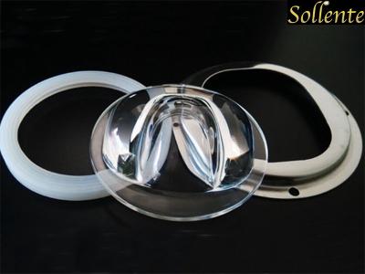 92mm Street Light Reflector LED Glass Lens For Outdoor LED Road Lamp