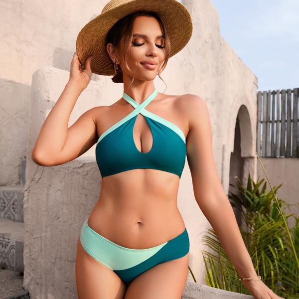 Swimwear дам цвета авокадоа полиамид крупноразмерного зеленый плюс женщины размера в бикини