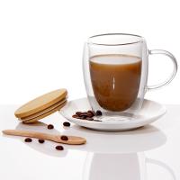 Vidro de alto borosilicato canecas de chá de café copos de bebida 80ml 150ml personalizado