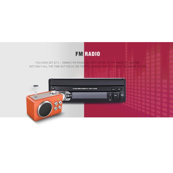 7 мультимедийная система автомобиля УСБ Блуэтоотх Дин ФМ до полудня автомобильного радиоприемника 1 андроида дюйма Ретрактабле с Гпс