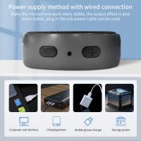 Controle de volume PC USB 0,2 kg Viva-voz para conferência para reuniões de negócios Viva-voz