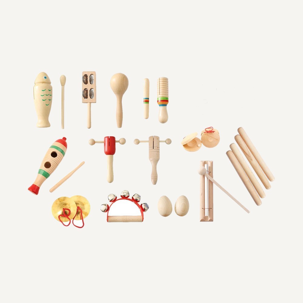 Wooden Percussion Instrument Set for Kids