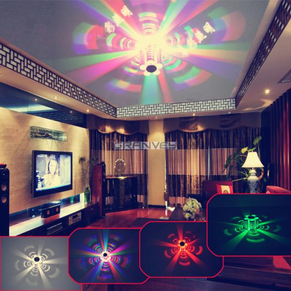 Flower Shape Indoor LED Wall Lights 1W 3W Single Color CE RoHS FCC Approved