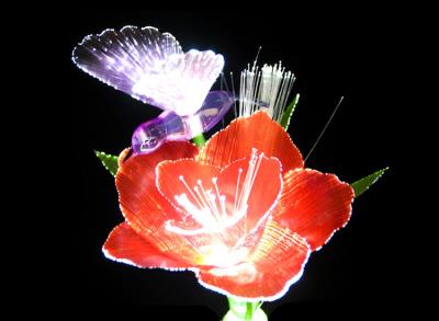 LED optical fiber rose hummingbird wedding scene layout lighting festival commercial beauty display bright decoration