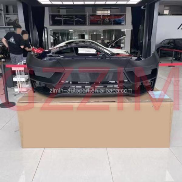 Фацелифтный бампер Tesla Model 3 Пластиковый черно-белый фронтальный бампер