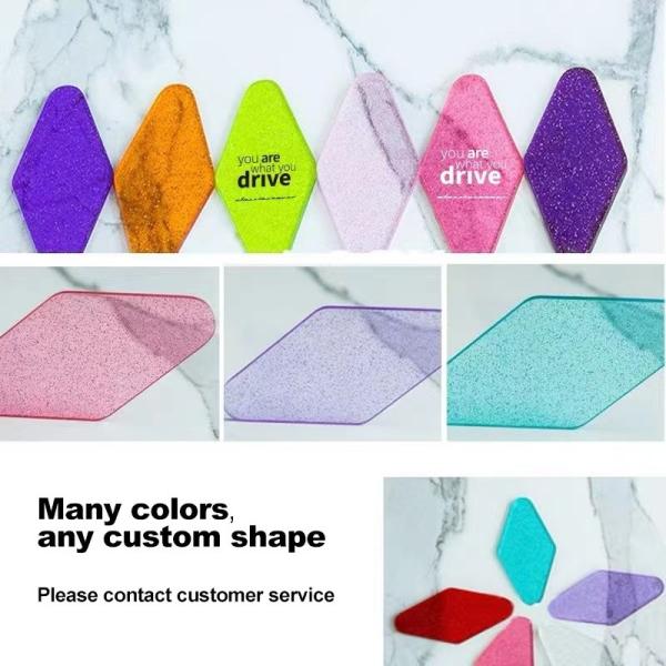 Panel de plexiglás acrílico con patrón de color especial transparente de 3 mm para artesanía de decoración