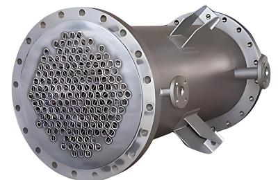 Corrosion Proof Stainless Steel Tube Heat Exchanger Vertically Installed CE Certified