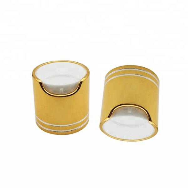 Leakproof Plastic Flip Top Dispensing Caps Custom Logo Printing For Cosmetic Bottle