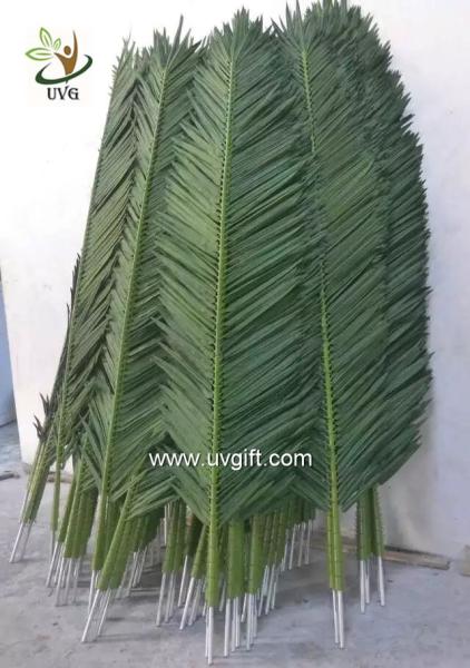 UVG 2 meters wholesale material uv artificial palm leaves for park decoration PTR041