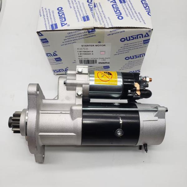 1-81100341-0 motor de arrancador 1-81100341-3 Assy For Isuzu Engine 6WG1 Hitachi ZX450 ZX470