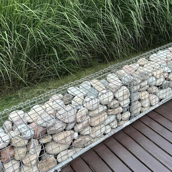 Caixas de pedra revestidas em PE Soldadas 1*1*2 Caixa de gabião para reter arame de parede Escala de 2,0 mm-4,0 mm