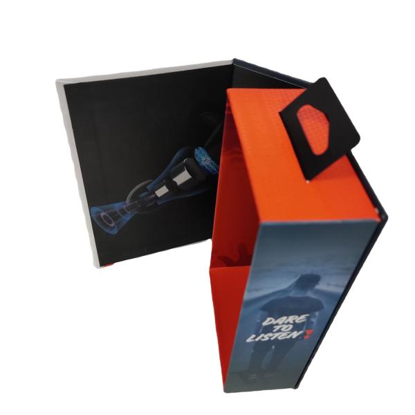 Custom Digital Magnet Electronic Packaging Box Folding Speaker Headphone Color Box