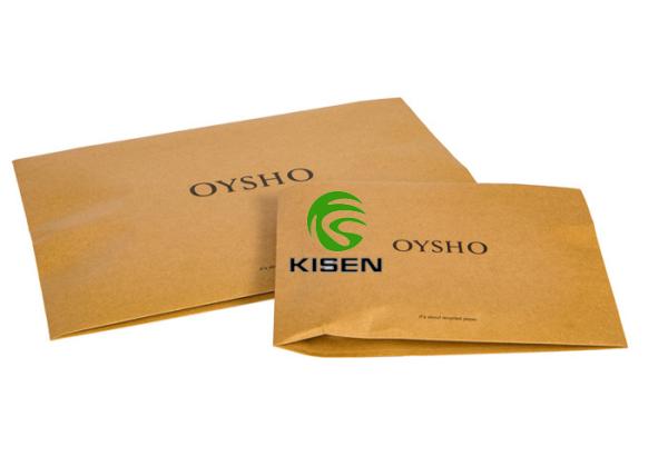 Self Adhesive Kraft Heat Seal Bags , Brown Sealed Paper Bags With Logo