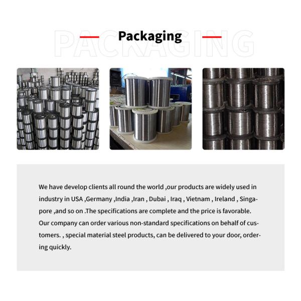 Factory Direct Sales 1Mm 2Mm 201 202 304 316 309 310S Bright Stainless Steel Welding Wire coil