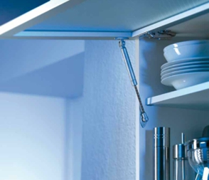 Furniture 250N Cylinder Rigid Gas Spring , Cabinet Lift Support