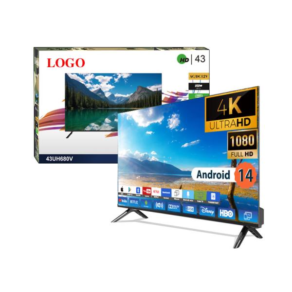 Smart Android UHD TV 32 40 50 55 65 Inch LED 4K Slim Screen Television