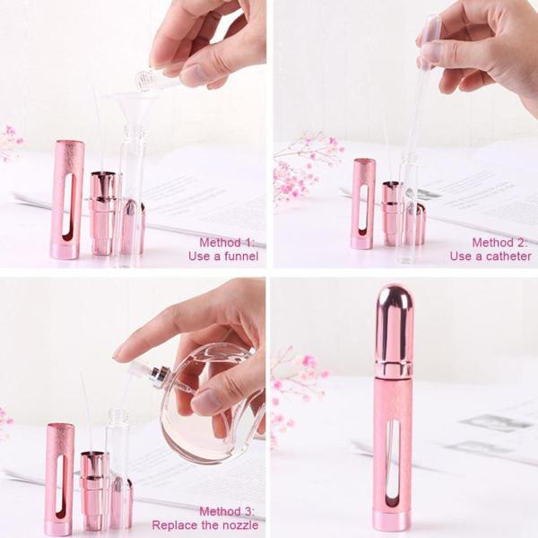 Pink Empty Pen Perfume Bottle Personal Care Mini Glass Spray Bottles