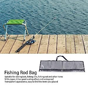 Fishing Rod Case Three Layers Fishing Rod Bag Oxford Folding Fishing Pole Bag Outdoor Waterproof Tackle Storage